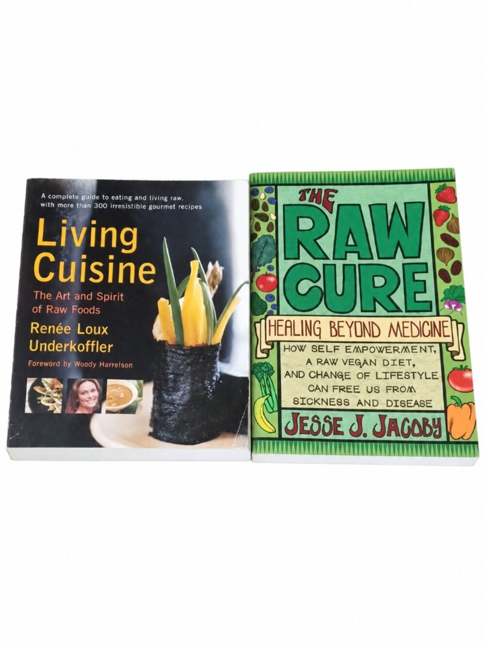 Raw Vegan Cookbook Bundle: Living Cuisine & The Raw Cure Vegan recipes